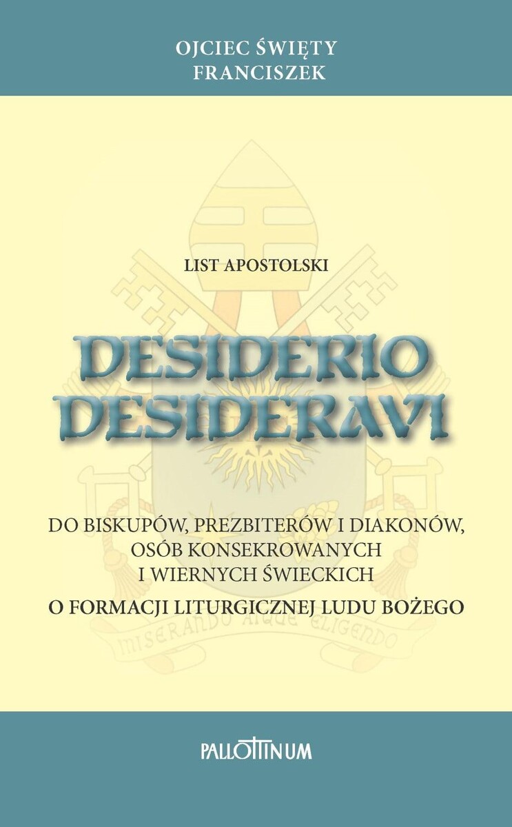 List apostolski Desiderio desideravi okładka